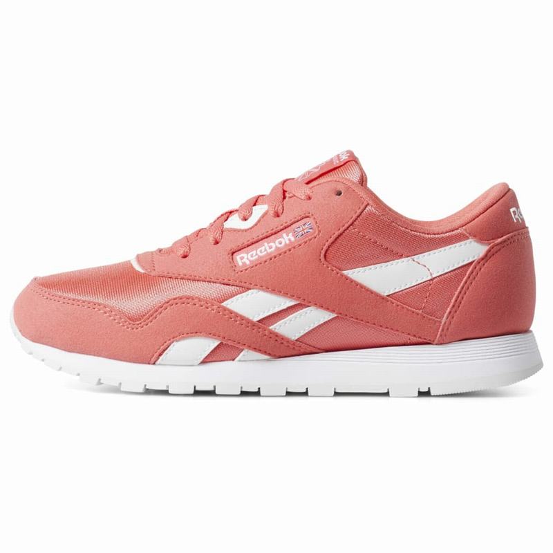 Reebok Classic Nylon Tenisky Chlapcenske - Svetlo Ruzove/Biele UQ4589DN